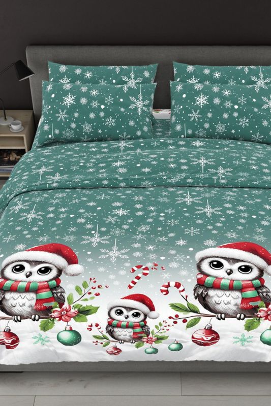 Комплект постільної білизни двоспальний "Новорічний"